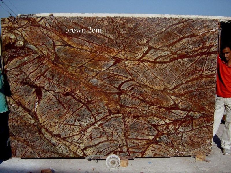 Rain Forest Green/Brown Marble for Vanity Top/Wash Basin/Interior Decoration/Mable Slab