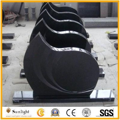 Germany Style Shanxi Black Granite Memorial Stone /Gravestone/Tombstone