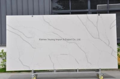Calacatta Quartz Slabs for Kitchens/Bathroom Design Solid Surface Stone Tiles/Slabs/Countertop