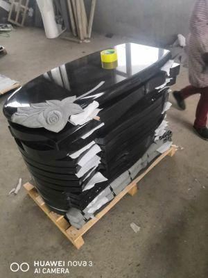 High Quality Black Granite Tombstone Monument Headstone