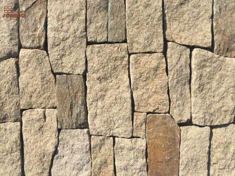 Natural Slate Yellow Granite Outside Loose Stone Veneer