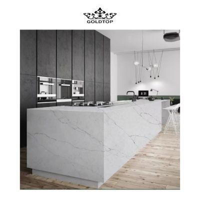 Commercial Project Artificial Stone Polished/Honed Surface Kitchen/Bathroom Countertop Alasky Quartz for Home