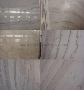 Quartz Carrara White Colored Marble Floor Tile Bathroom