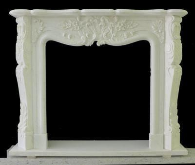 Custom Design Home Decorative European Style Marble Fireplace Surround