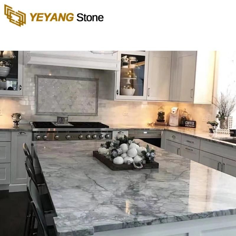 Super White/Grey Marble Slabs/Tiles Marble for Countertop/Wall//Floor/Stairs Tile