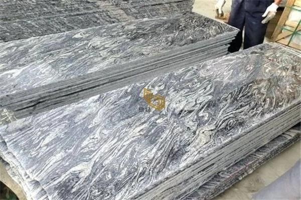 China Colombo Juparana Granite White/Grey Shandong Wave Granite Slabs Tiles