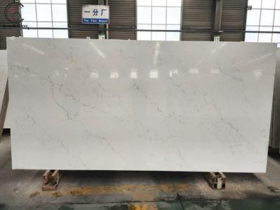 Artificial Marble Quartz Stone of Calacatta Used for Decoration