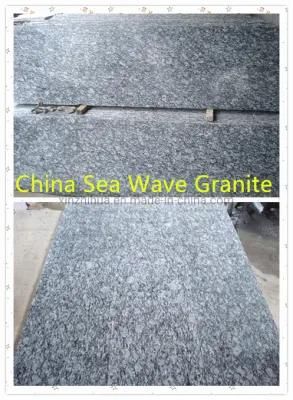 China White Wave Granite Slab Polished Stone Interior Decoration Covering