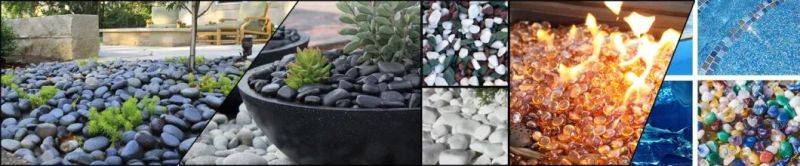 High Quality Black Landscaping Polished River Pebble Decorative Stone for Garden