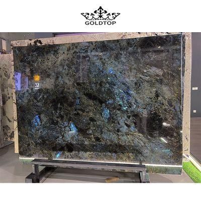 Commercial Project Natural Stone Polished/ Honed Surface Bathroom/Kitchen /Living Room Countertop Labradorite Blue Granite for Home