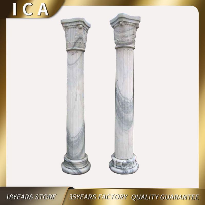 Roman Marble Decorative Solid Pillar Gate Designs