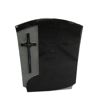 China Black Granite Cemetery Funeral Memorial Gravestone
