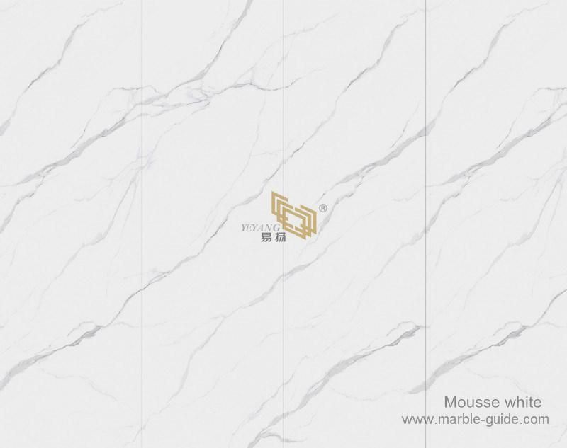 Solid Surface White Sintered Stone Slabs for Bathroom/Interio/Wall/Floor/Countertop