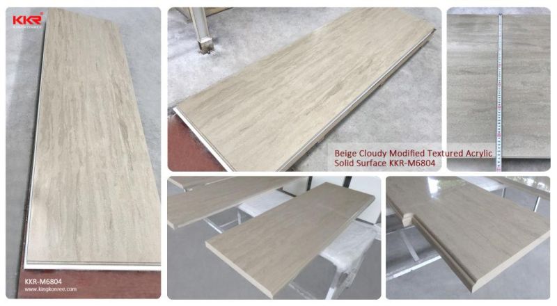 12mm Solid Surface Marble Vein Acrylic Solid Surface Natural Wood Stone for Countertops