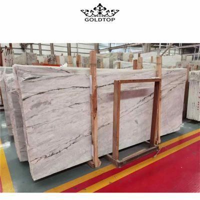 Factory Direct Marble Big Slab Price Stone Slabs Clivia White Marble Slab with Green Veins
