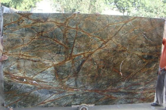 Rain Forest Green/Brown Marble for Vanity Top/Wash Basin/Interior Decoration/Mable Slab