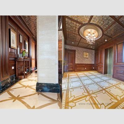 Bursa Beige Marble Emperor Gold Marble for Villa Flooring Projects