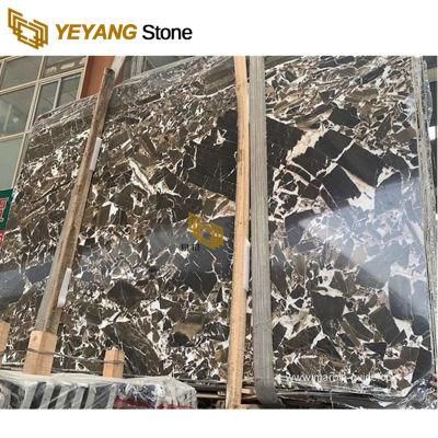 Antique River Marble for Floor/Wall Slabs/Tiles/Stairs/Mosaic/Vanity Black Marble Slabs