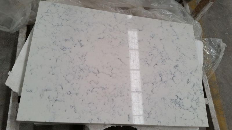 White Quartz Stone Kitchen Countertop/Vanity Top Stone Table/Island/Backsplash
