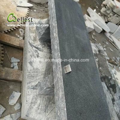 Rough Edge Block Black Granite Outdoor Garden Stepper