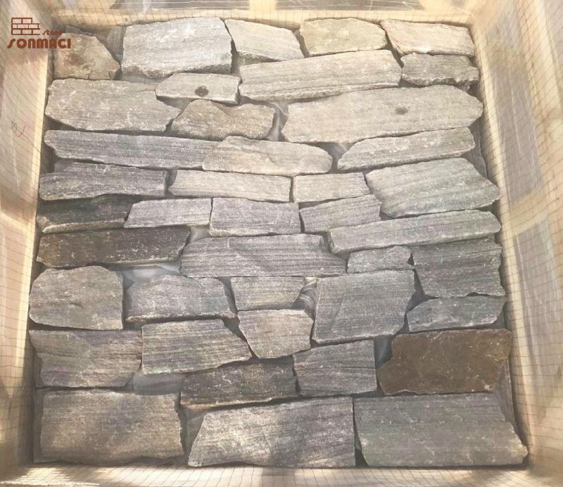 Beige Slate Loose Stone Veneer for Garden Decoration
