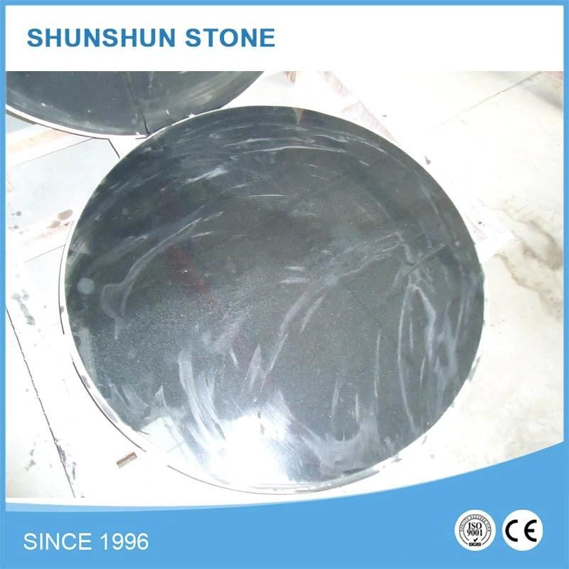 Mongolia Black Granite Prefab Kitchen Top Countertop