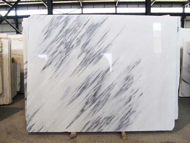 Blue Sky White Jade Polished Marble Slab for Countertop/Worktop/Floor/Flooring/Paving Stone/Stair Tread/Window Sill/Wall