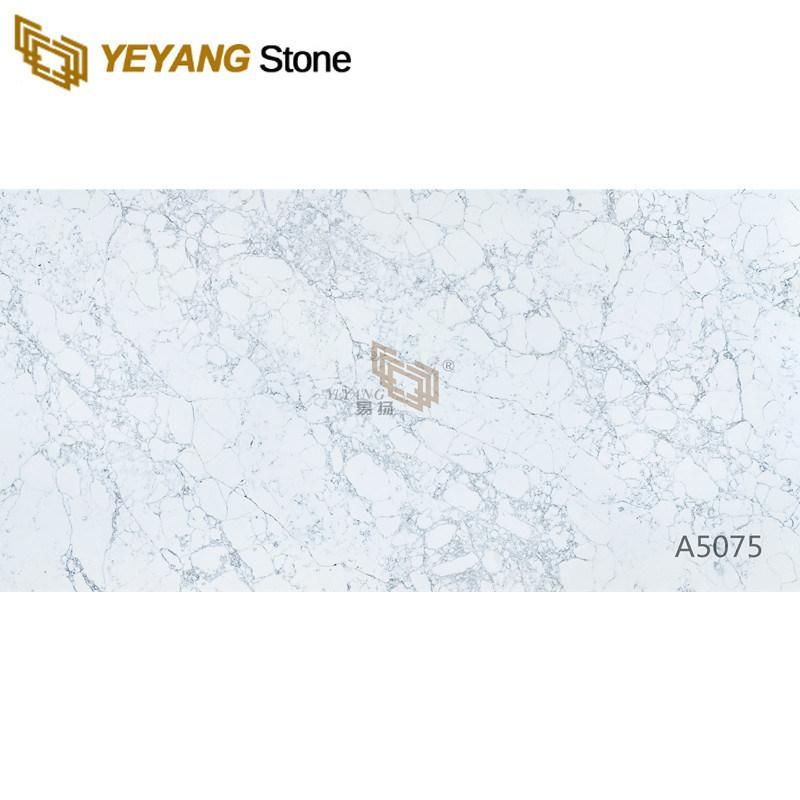 Kitchen Worktop White Quartz Stone for Kitchen/Island/Backsplash/Countertop