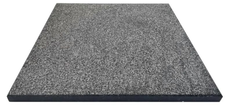 Black Granite European Headstone Monument Tombstone with Custom Design