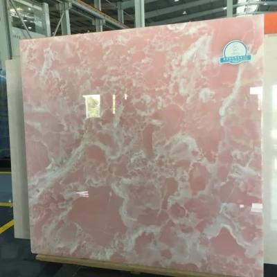 Pink Polished Marble Slabs for Interior Flooring Wall Decoration