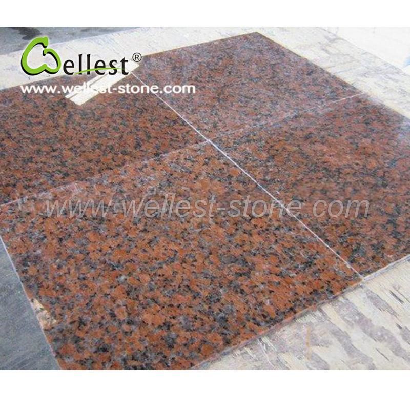 Wholesale Factory Customized Polished Wall Tiles G562 Maple Red Granite for House