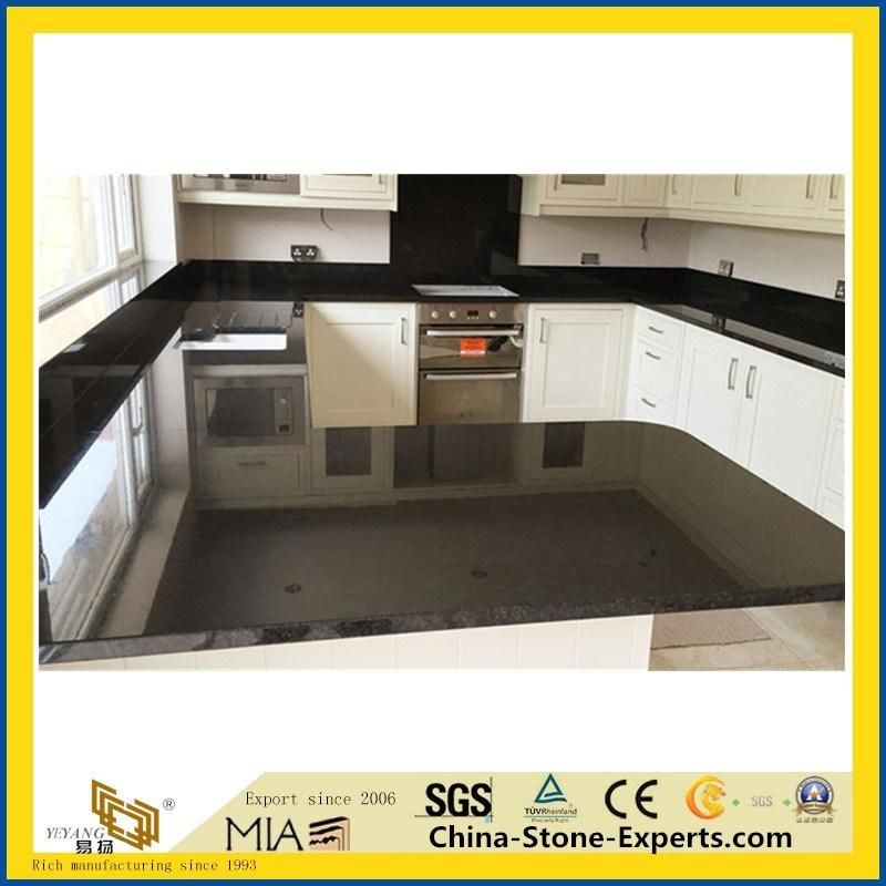 Polished Black Pearl Granite Countertops for Project