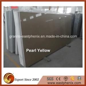 Surface Polished Artificial Pearl Yellow Slab