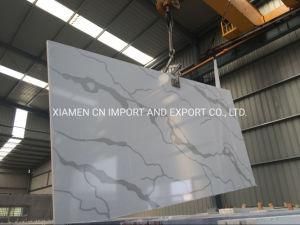 Polished White Quartz/Calaccata White Quartz for Slab/ Countertops/Kitchen Tops/Vanity Tops/ Wall/Stairs/ Project
