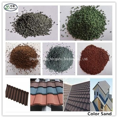 10-40mesh Natural Stone Basalt Chips for Stone Coated Steel Tile
