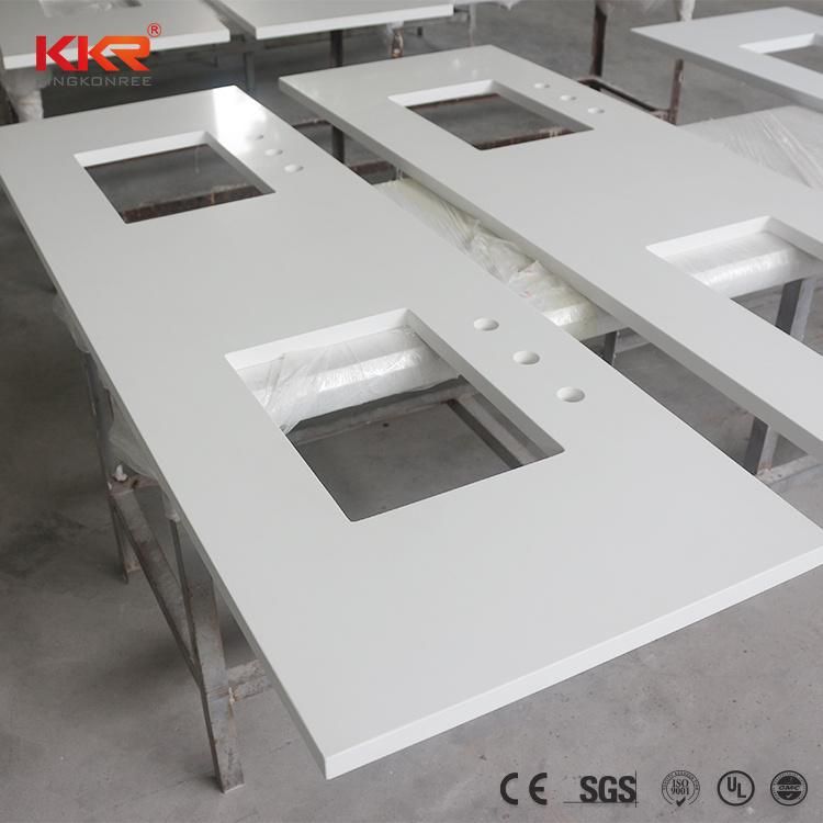 Kkr Seamless Joint Bathroom Vanities in Solid Surface Sink Basins Vanities