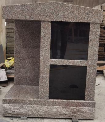 American Style Two Niches Columbarium Granite Memorial Stone Factory Direct