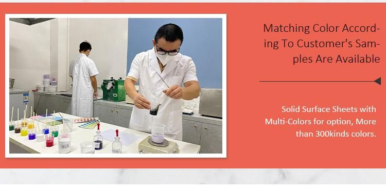 Factory Direct Supply Solid Surface Acrylic Slab for Marble Color