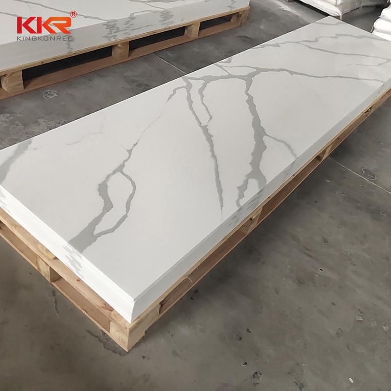 Calacatta Sheets Marble Texture Countertop Resin Stone Solid Surface