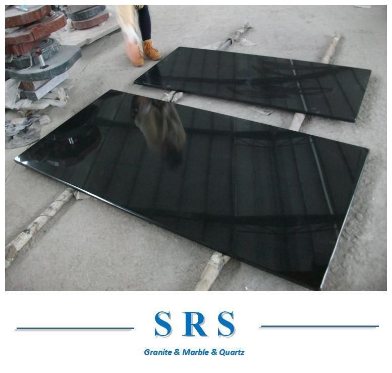 Chinese Absolute Black Granite in Slabs / Cut-to-Size Tiles/ Countertop