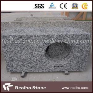 Polished Spray White/Seawave White Granite Vanity Top for Bathroom