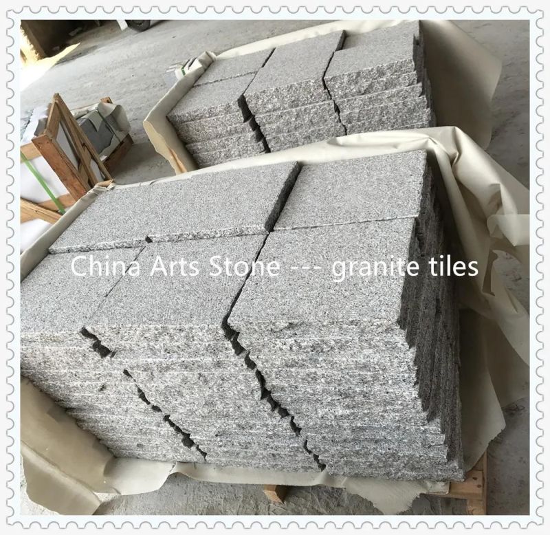 Nature Grey G654 Granite Bush-Hammered Arc Flat Shape Tile
