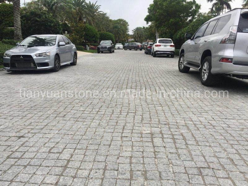 Rough Finish Granite Cobble Setts for Driveways and Paths