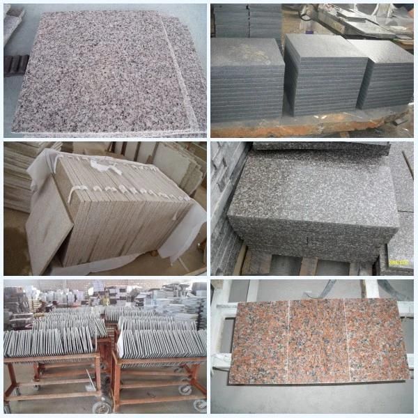 G654 Granite L Shape Swimming Pool Coping Tiles Flamed Waterproof