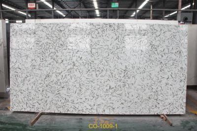 Artificial Quartz Stone Slab of Carrara Used for Countertops