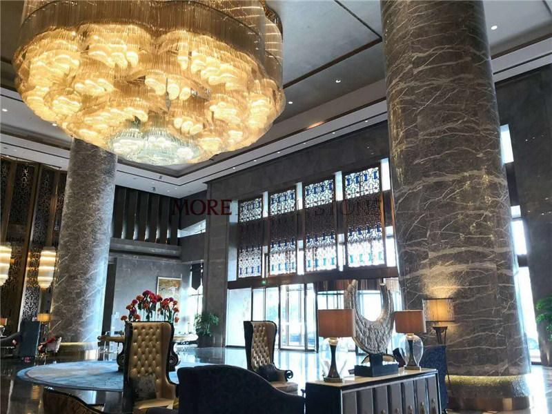 Hot Sale Grey Marble Slab for Lobby Column and Floor Design