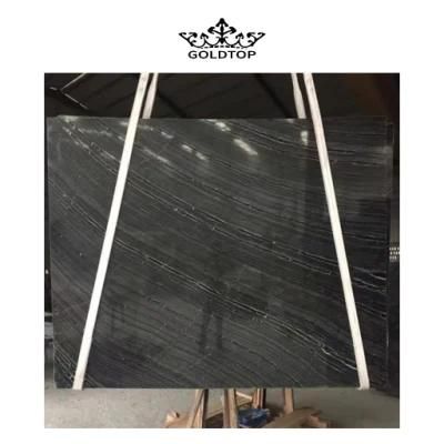 Chinese Commercial Black/Beige/White Decorative Wall/Floor Tiles Natural Stone Ancient Wooden Vein Marble for Home