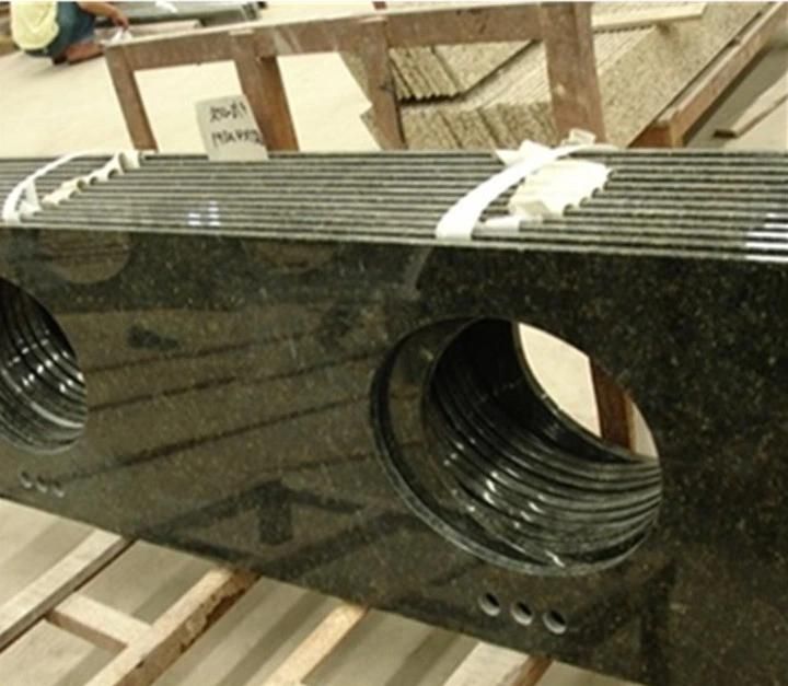 China Granite Green/Black/Grey Granite Bathroom/Countertop/Worktop/Vanity Top Supplier