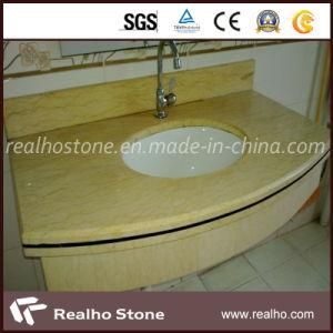 Natural Stone Type Beige Marble Countertop for Sale