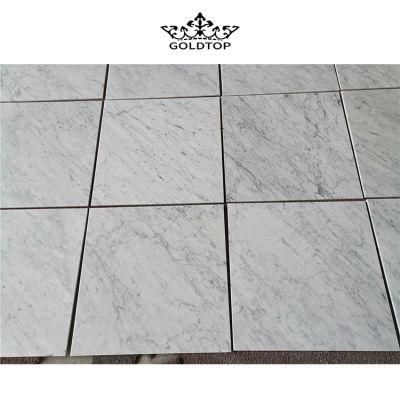 Popular Natural Bianco Carrara White Marble Slab and Tile for Hotel Wall Floor Decorate